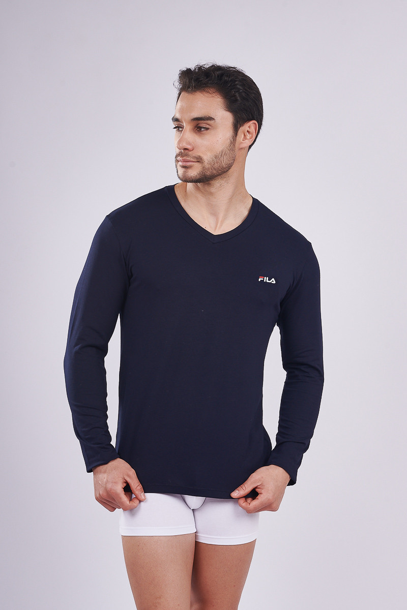 Polo Manga Larga Cuello en V
